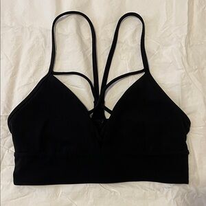 Lululemon Athletica Black Cross-Back Sports Bra